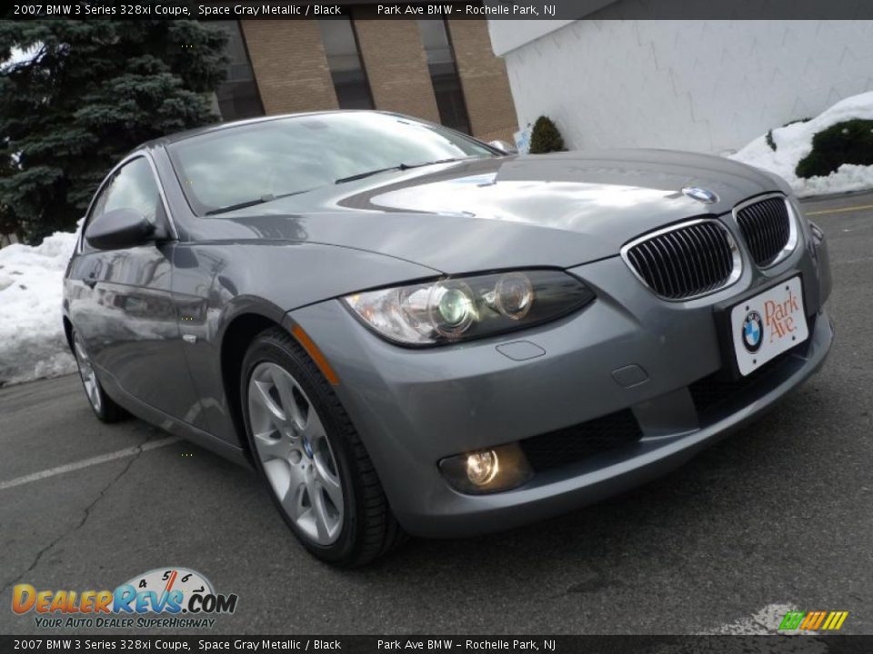 2007 BMW 3 Series 328xi Coupe Space Gray Metallic / Black Photo #14