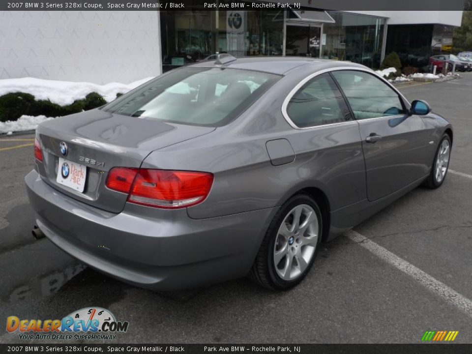2007 BMW 3 Series 328xi Coupe Space Gray Metallic / Black Photo #15