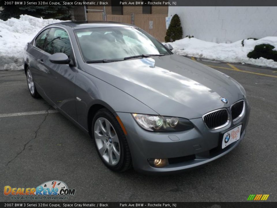 2007 BMW 3 Series 328xi Coupe Space Gray Metallic / Black Photo #17