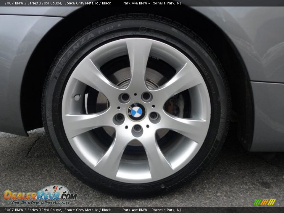2007 BMW 3 Series 328xi Coupe Space Gray Metallic / Black Photo #19