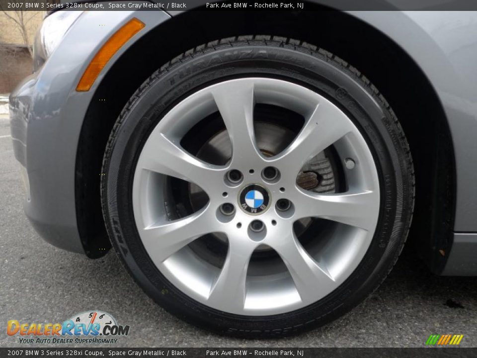 2007 BMW 3 Series 328xi Coupe Space Gray Metallic / Black Photo #21