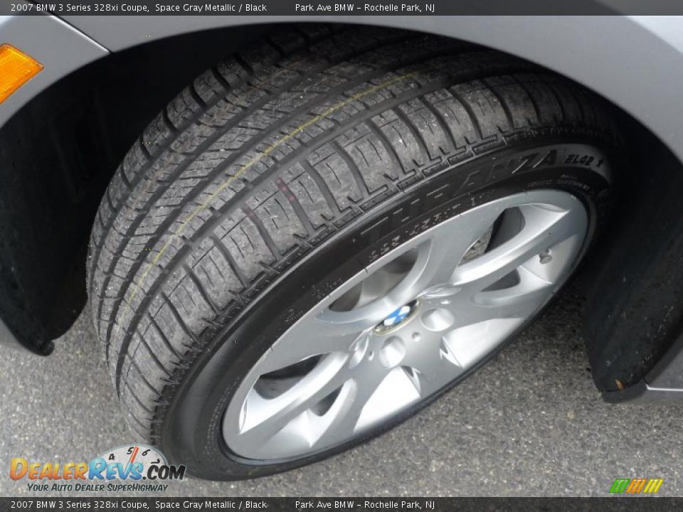 2007 BMW 3 Series 328xi Coupe Space Gray Metallic / Black Photo #23