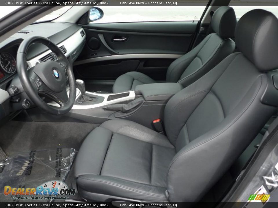2007 BMW 3 Series 328xi Coupe Space Gray Metallic / Black Photo #28