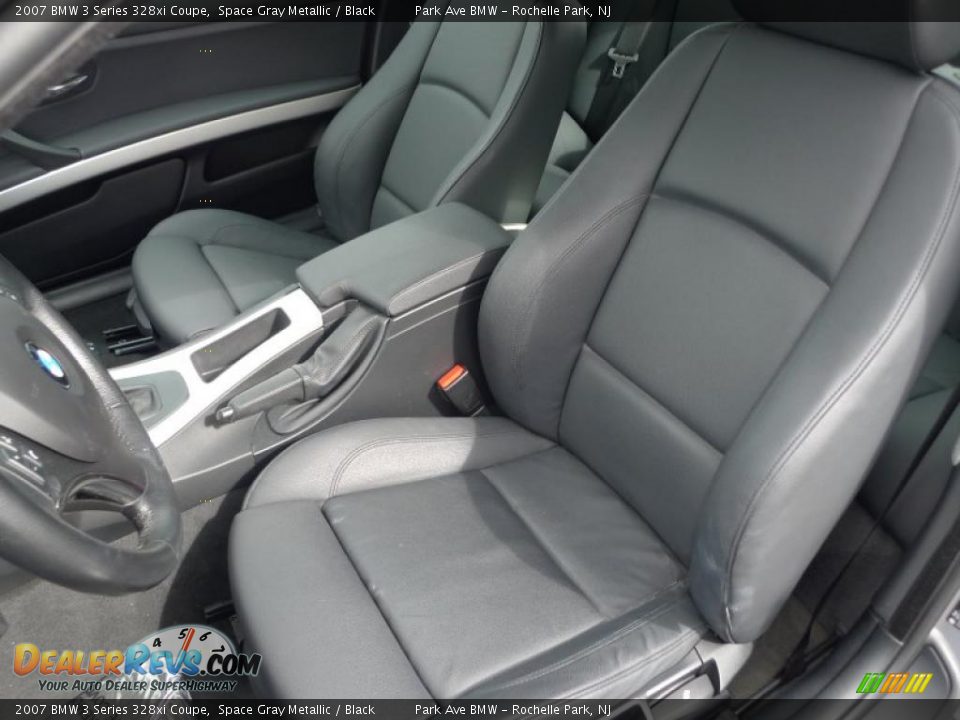 2007 BMW 3 Series 328xi Coupe Space Gray Metallic / Black Photo #29