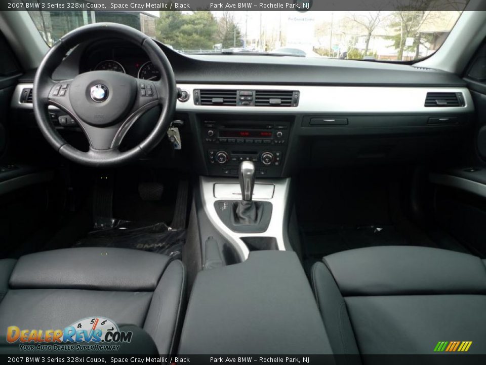 2007 BMW 3 Series 328xi Coupe Space Gray Metallic / Black Photo #33