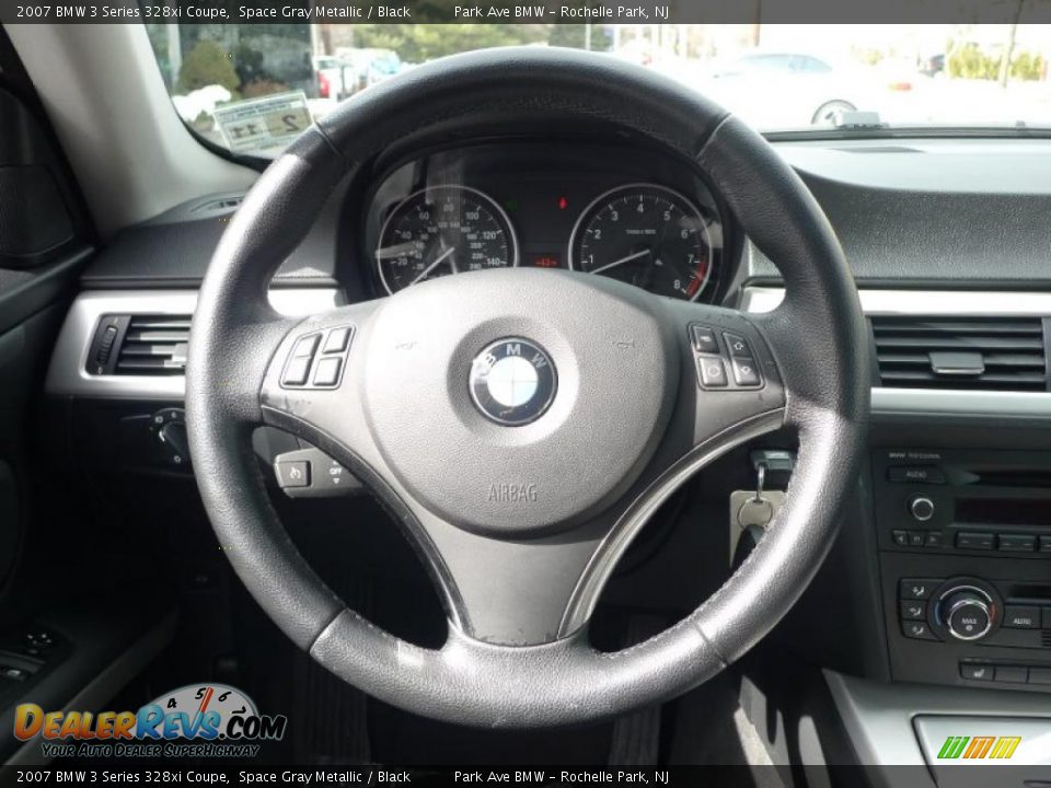 2007 BMW 3 Series 328xi Coupe Space Gray Metallic / Black Photo #34