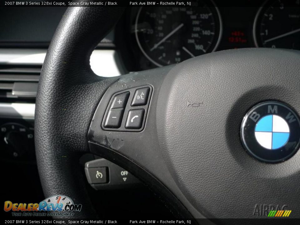 2007 BMW 3 Series 328xi Coupe Space Gray Metallic / Black Photo #35
