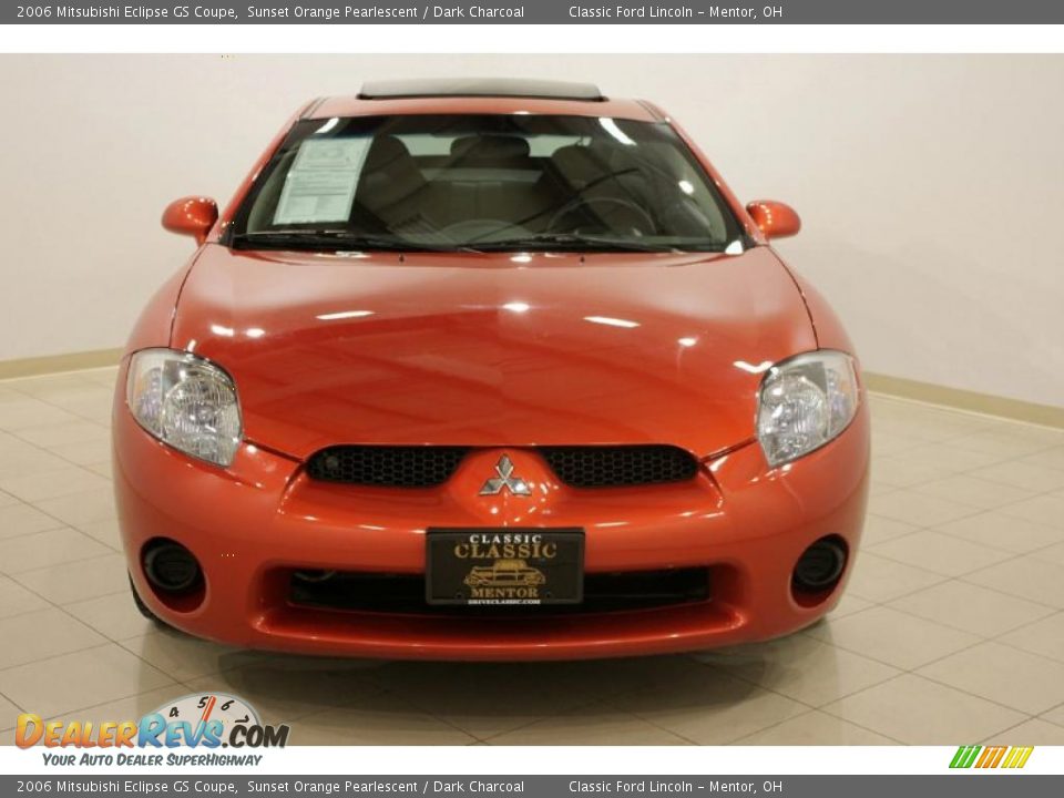 2006 Mitsubishi Eclipse GS Coupe Sunset Orange Pearlescent / Dark Charcoal Photo #2