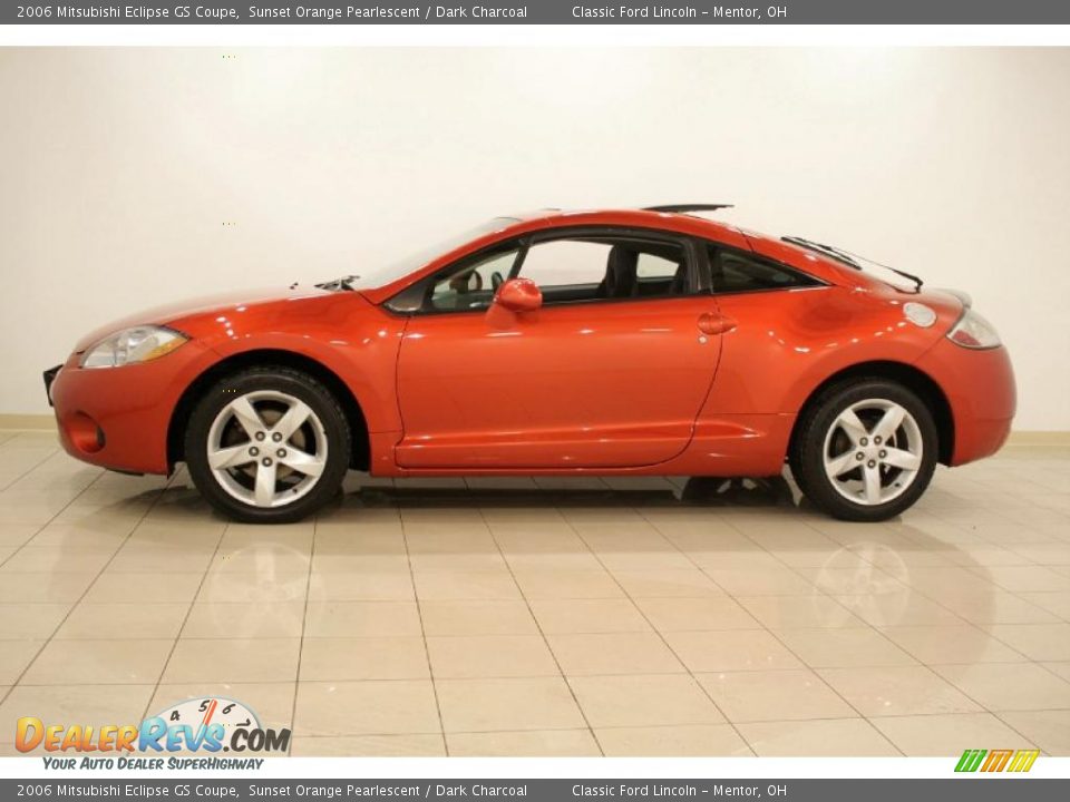 2006 Mitsubishi Eclipse GS Coupe Sunset Orange Pearlescent / Dark Charcoal Photo #5
