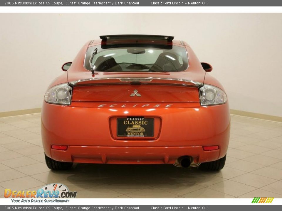2006 Mitsubishi Eclipse GS Coupe Sunset Orange Pearlescent / Dark Charcoal Photo #7