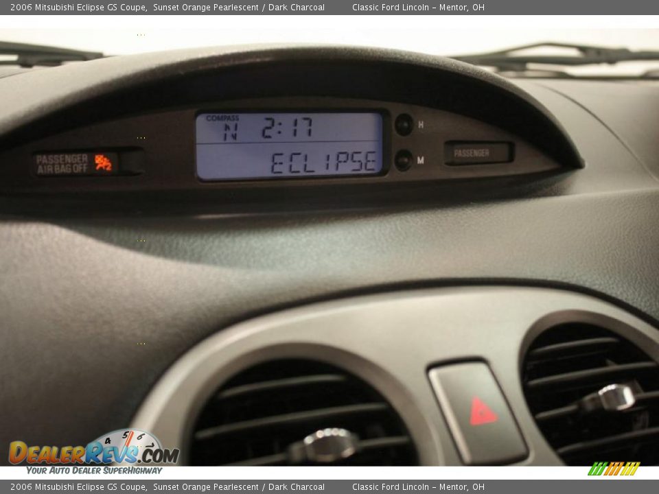 2006 Mitsubishi Eclipse GS Coupe Sunset Orange Pearlescent / Dark Charcoal Photo #14
