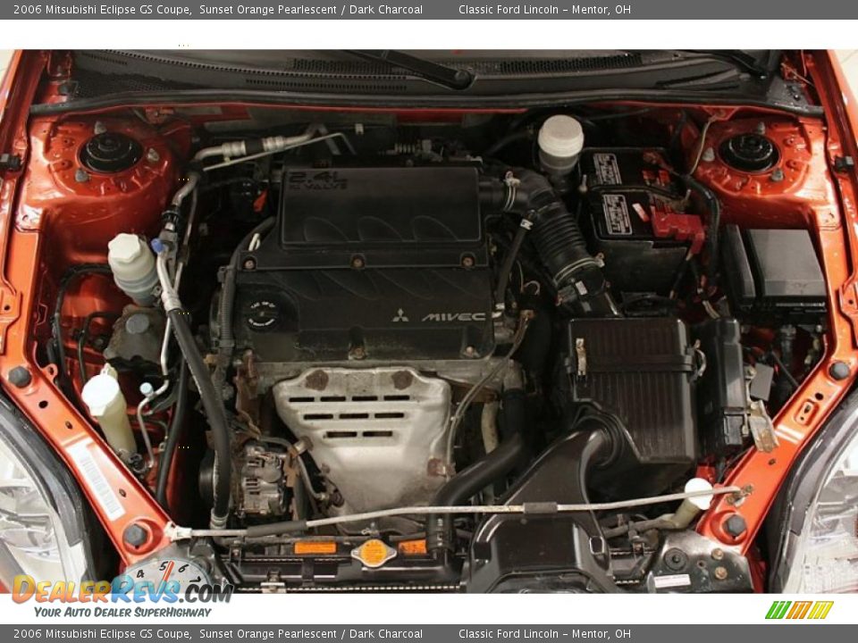 2006 Mitsubishi Eclipse GS Coupe Sunset Orange Pearlescent / Dark Charcoal Photo #21