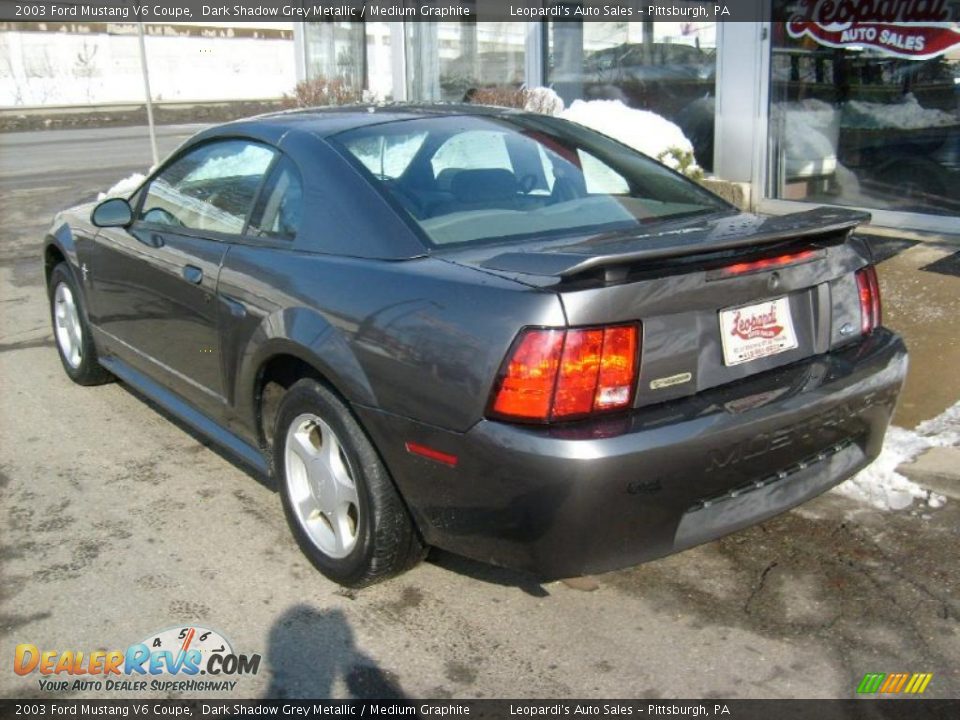 2003 Ford Mustang V6 Coupe Dark Shadow Grey Metallic / Medium Graphite Photo #3