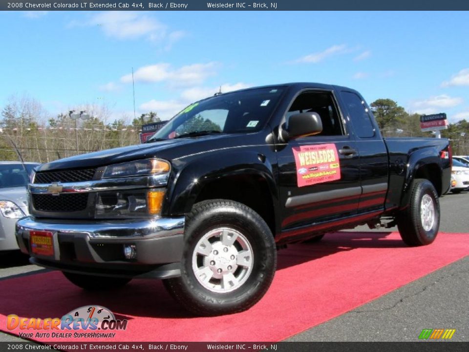 2008 Chevrolet Colorado LT Extended Cab 4x4 Black / Ebony Photo #1