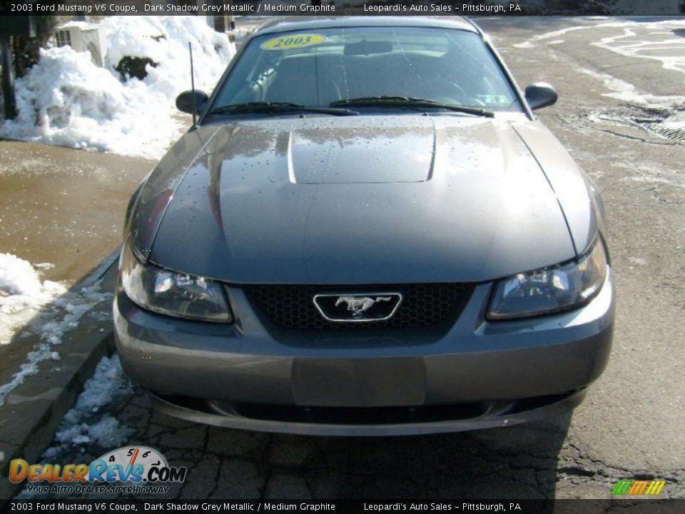 2003 Ford Mustang V6 Coupe Dark Shadow Grey Metallic / Medium Graphite Photo #7