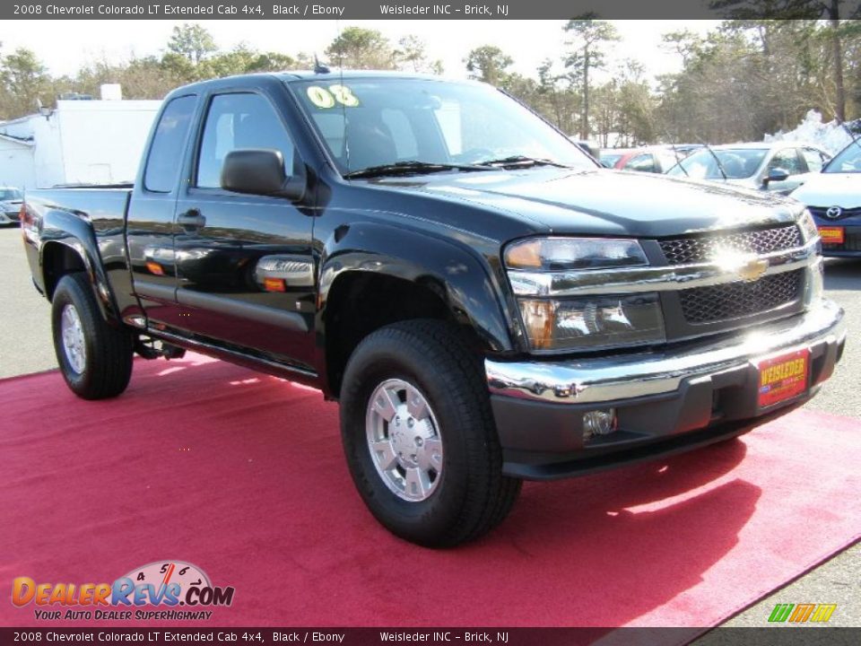 2008 Chevrolet Colorado LT Extended Cab 4x4 Black / Ebony Photo #5