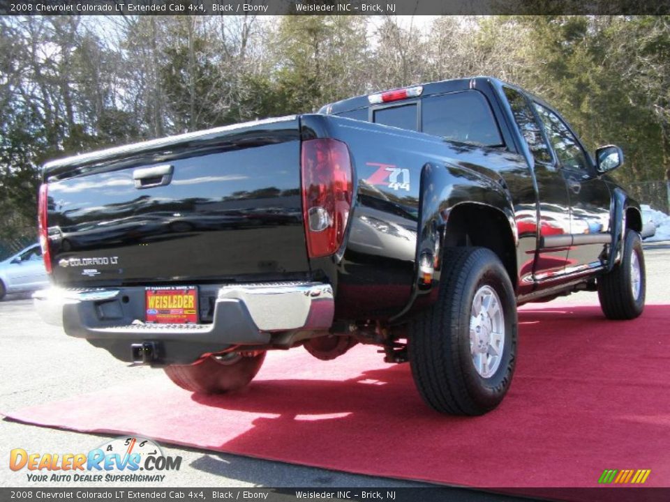 2008 Chevrolet Colorado LT Extended Cab 4x4 Black / Ebony Photo #6