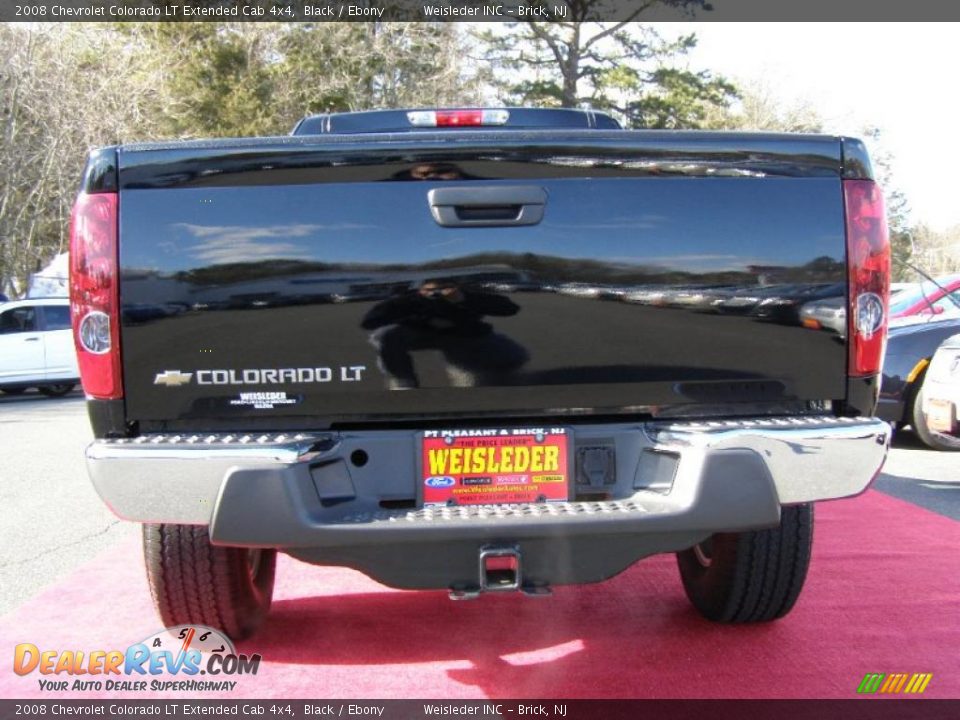 2008 Chevrolet Colorado LT Extended Cab 4x4 Black / Ebony Photo #7