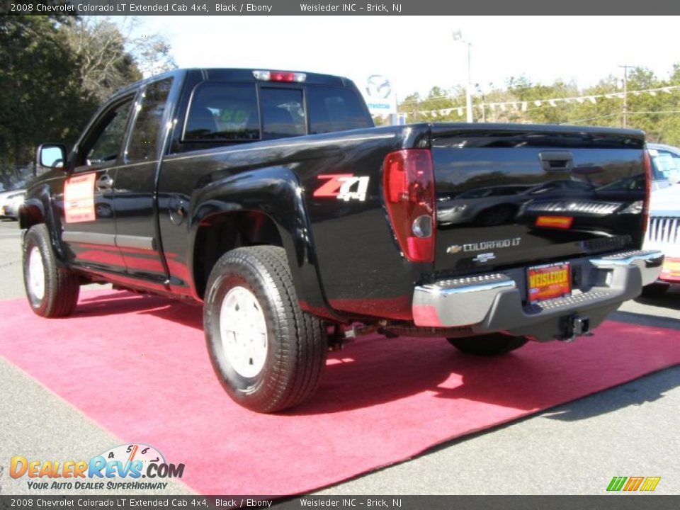 2008 Chevrolet Colorado LT Extended Cab 4x4 Black / Ebony Photo #8