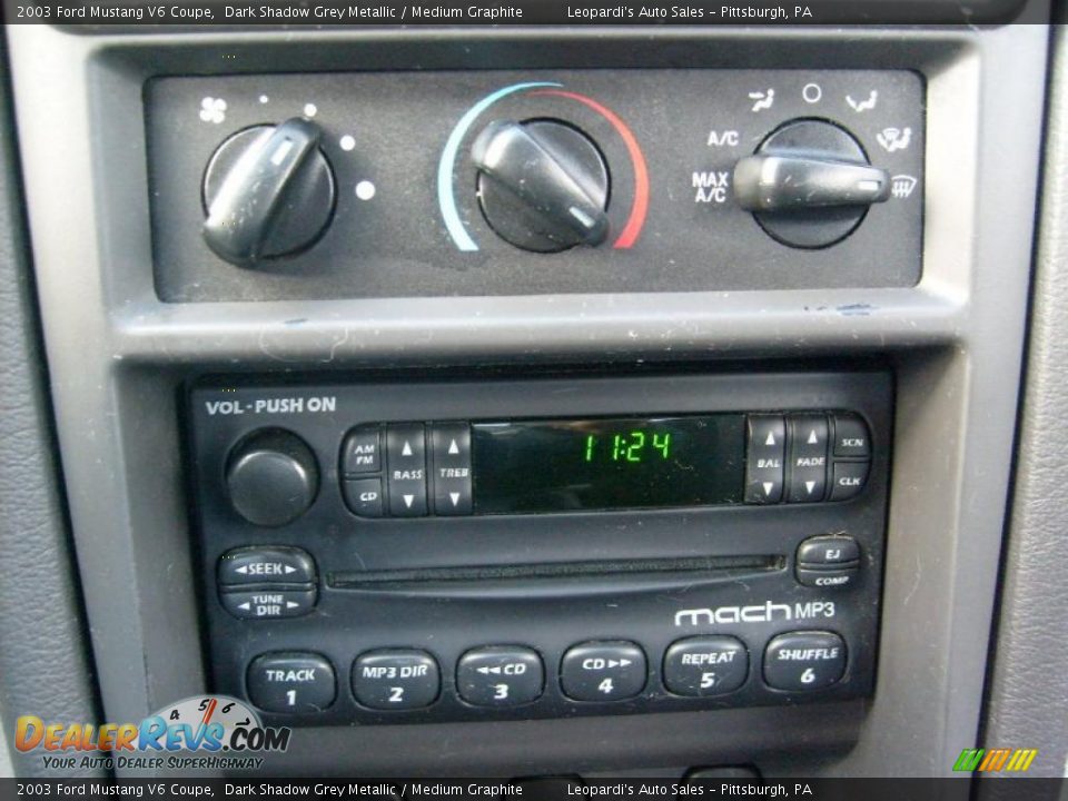 2003 Ford Mustang V6 Coupe Dark Shadow Grey Metallic / Medium Graphite Photo #14