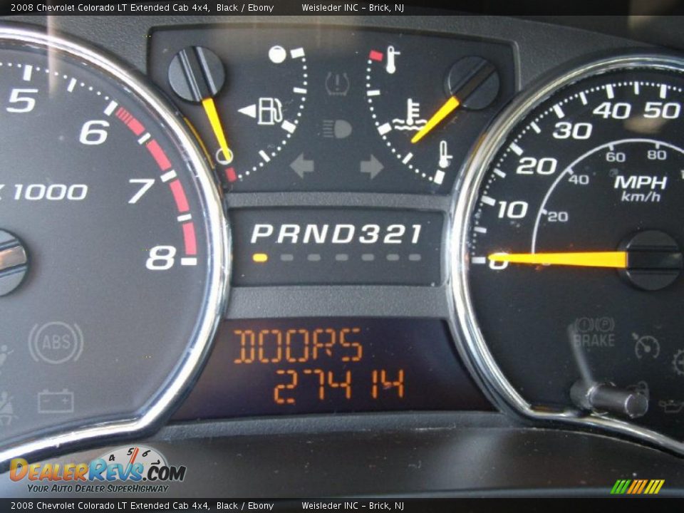 2008 Chevrolet Colorado LT Extended Cab 4x4 Black / Ebony Photo #16