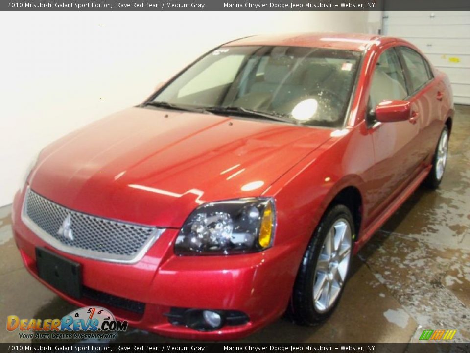 2010 Mitsubishi Galant Sport Edition Rave Red Pearl / Medium Gray Photo #1