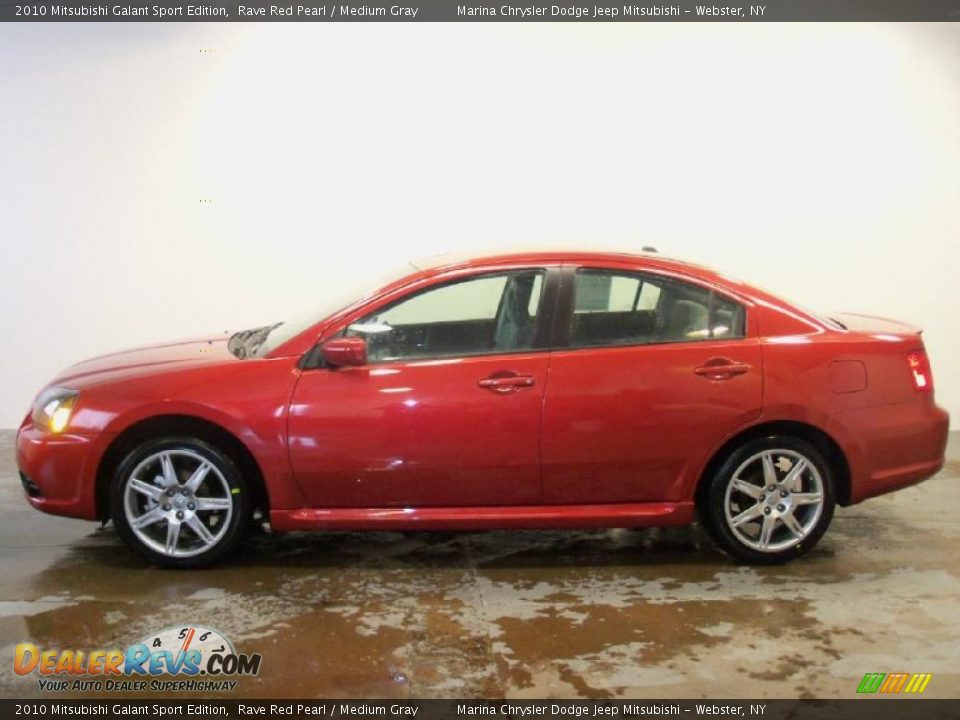 2010 Mitsubishi Galant Sport Edition Rave Red Pearl / Medium Gray Photo #6