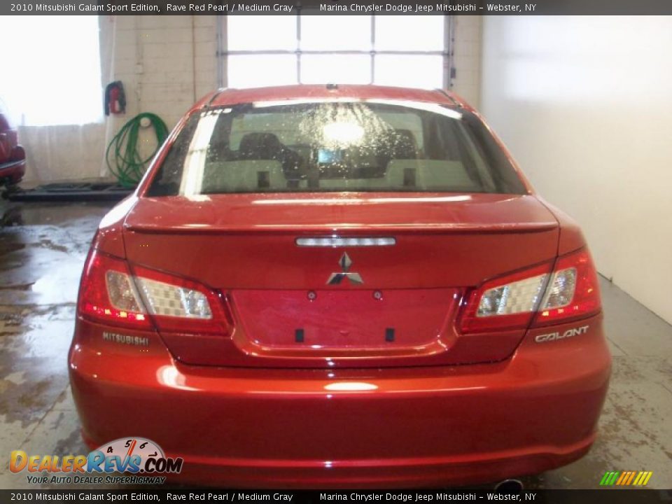 2010 Mitsubishi Galant Sport Edition Rave Red Pearl / Medium Gray Photo #8
