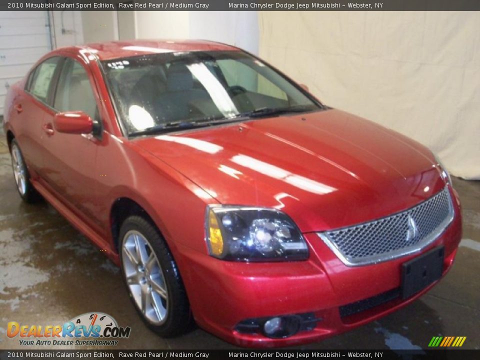 2010 Mitsubishi Galant Sport Edition Rave Red Pearl / Medium Gray Photo #10