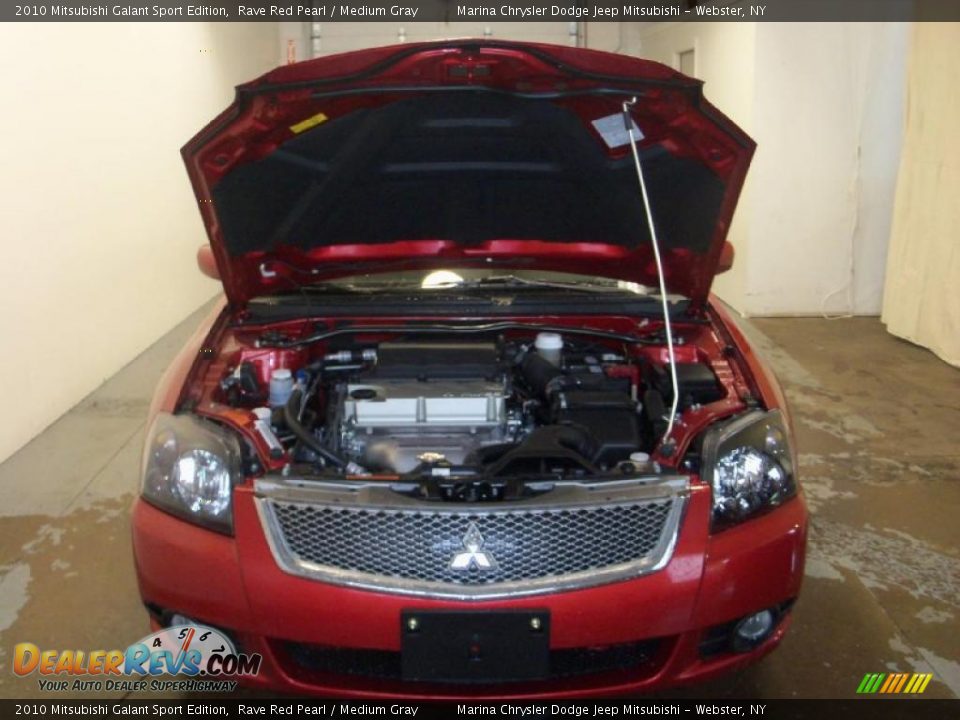 2010 Mitsubishi Galant Sport Edition Rave Red Pearl / Medium Gray Photo #12
