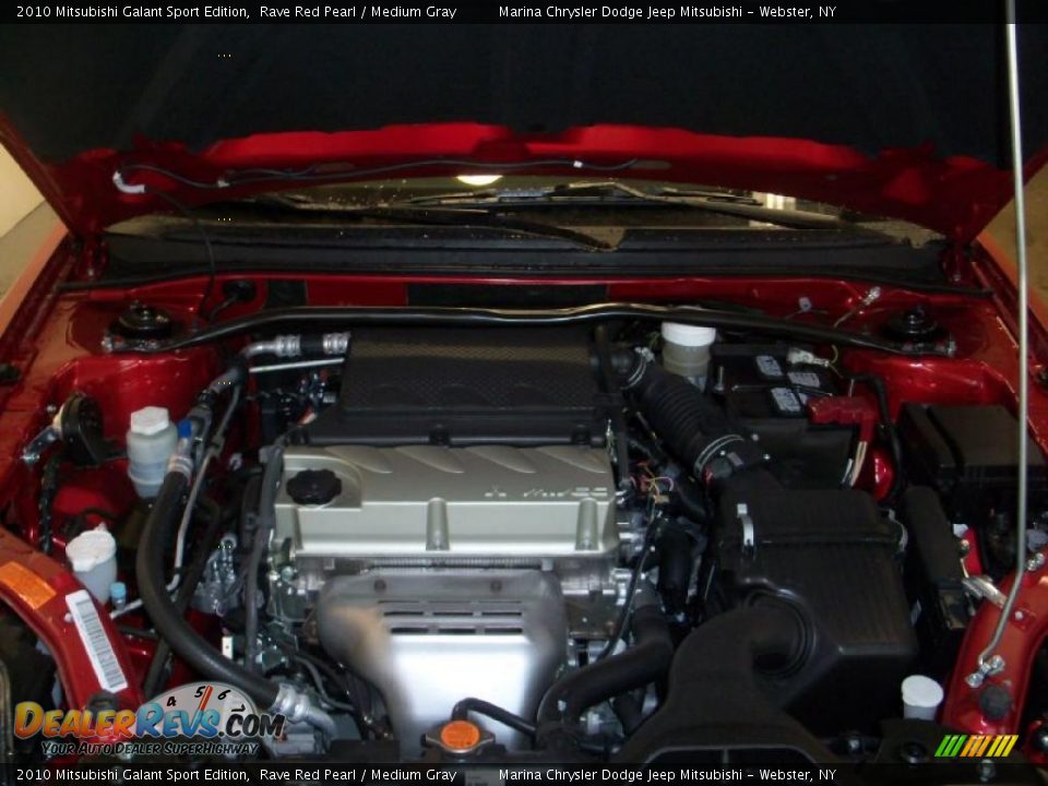 2010 Mitsubishi Galant Sport Edition Rave Red Pearl / Medium Gray Photo #13