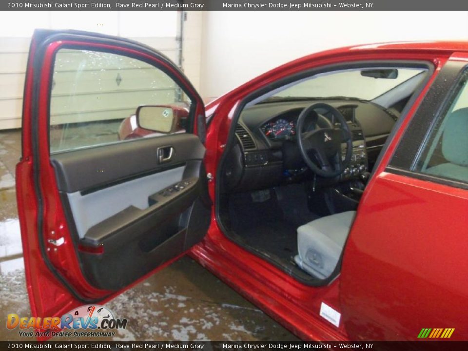 2010 Mitsubishi Galant Sport Edition Rave Red Pearl / Medium Gray Photo #14