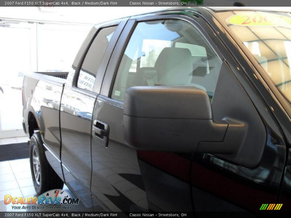 2007 Ford F150 XLT SuperCab 4x4 Black / Medium/Dark Flint Photo #10