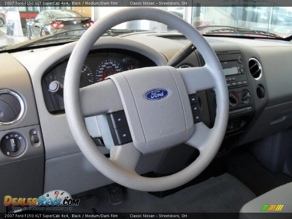 2007 Ford F150 XLT SuperCab 4x4 Black / Medium/Dark Flint Photo #13