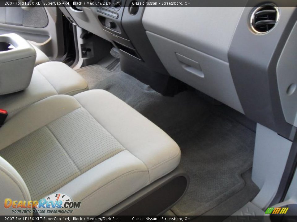 2007 Ford F150 XLT SuperCab 4x4 Black / Medium/Dark Flint Photo #15