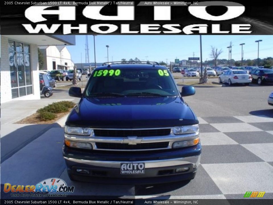 2005 Chevrolet Suburban 1500 LT 4x4 Bermuda Blue Metallic / Tan/Neutral Photo #2