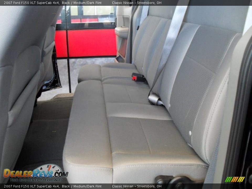 2007 Ford F150 XLT SuperCab 4x4 Black / Medium/Dark Flint Photo #17