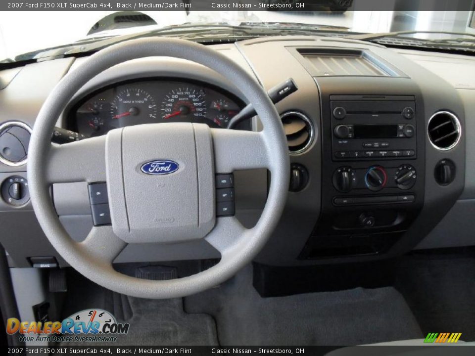2007 Ford F150 XLT SuperCab 4x4 Black / Medium/Dark Flint Photo #19