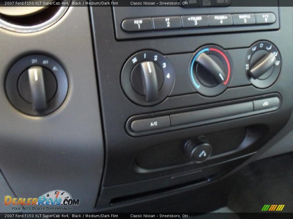 2007 Ford F150 XLT SuperCab 4x4 Black / Medium/Dark Flint Photo #26