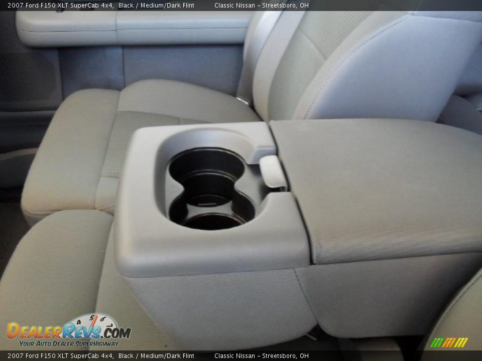 2007 Ford F150 XLT SuperCab 4x4 Black / Medium/Dark Flint Photo #27