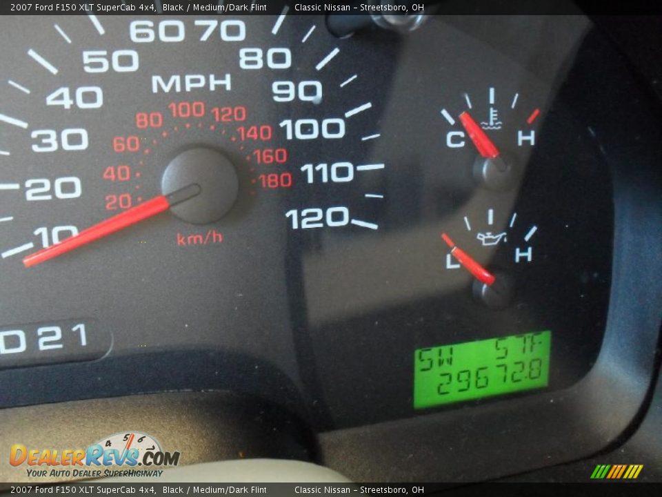 2007 Ford F150 XLT SuperCab 4x4 Black / Medium/Dark Flint Photo #29