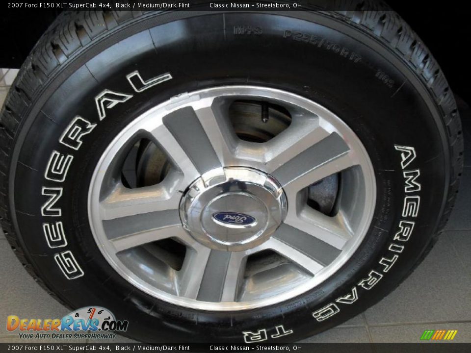 2007 Ford F150 XLT SuperCab 4x4 Black / Medium/Dark Flint Photo #30