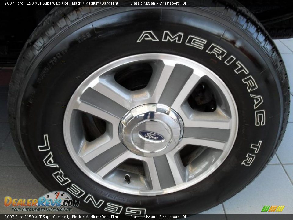 2007 Ford F150 XLT SuperCab 4x4 Black / Medium/Dark Flint Photo #31