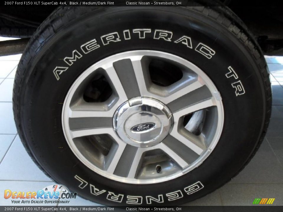 2007 Ford F150 XLT SuperCab 4x4 Black / Medium/Dark Flint Photo #32