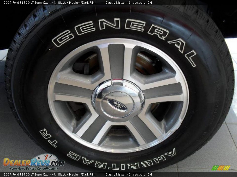 2007 Ford F150 XLT SuperCab 4x4 Black / Medium/Dark Flint Photo #33