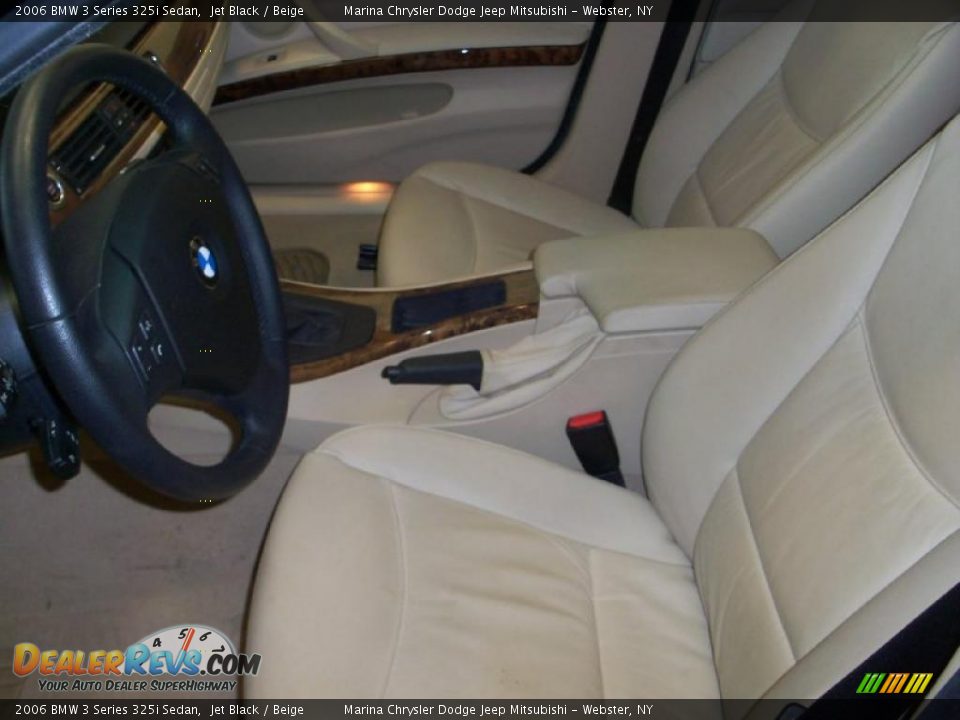 2006 BMW 3 Series 325i Sedan Jet Black / Beige Photo #2