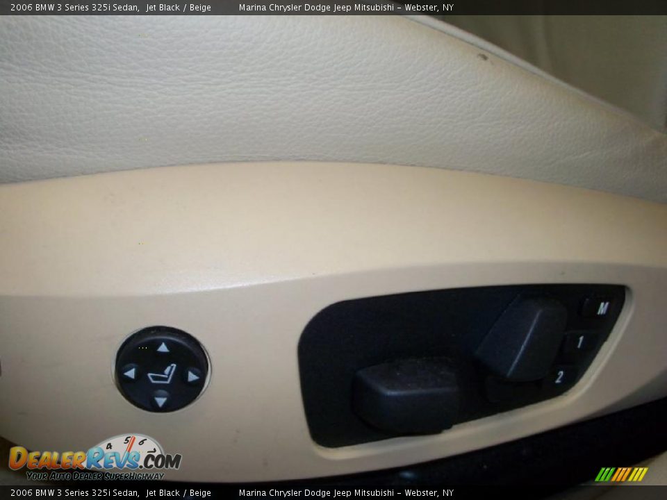 2006 BMW 3 Series 325i Sedan Jet Black / Beige Photo #3