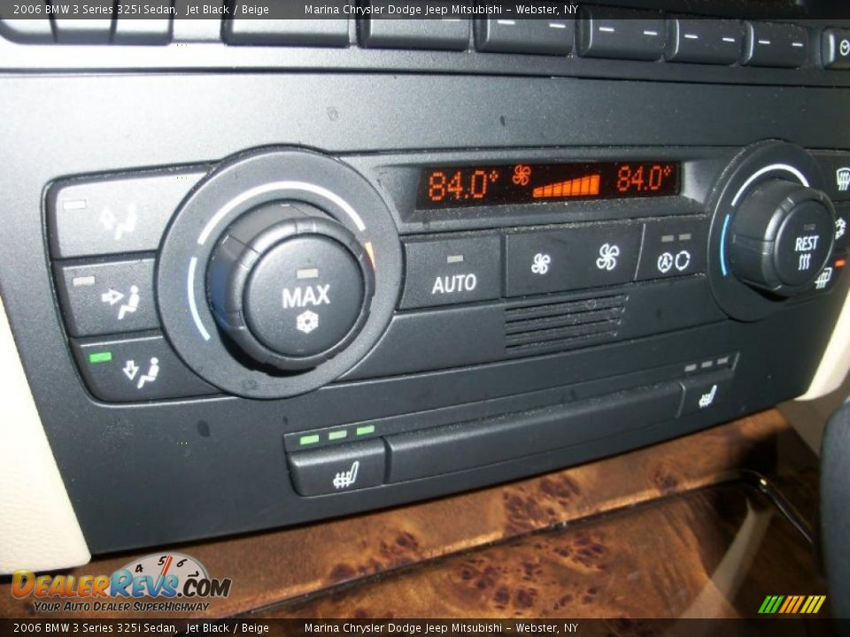 2006 BMW 3 Series 325i Sedan Jet Black / Beige Photo #5