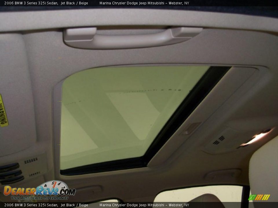 2006 BMW 3 Series 325i Sedan Jet Black / Beige Photo #6