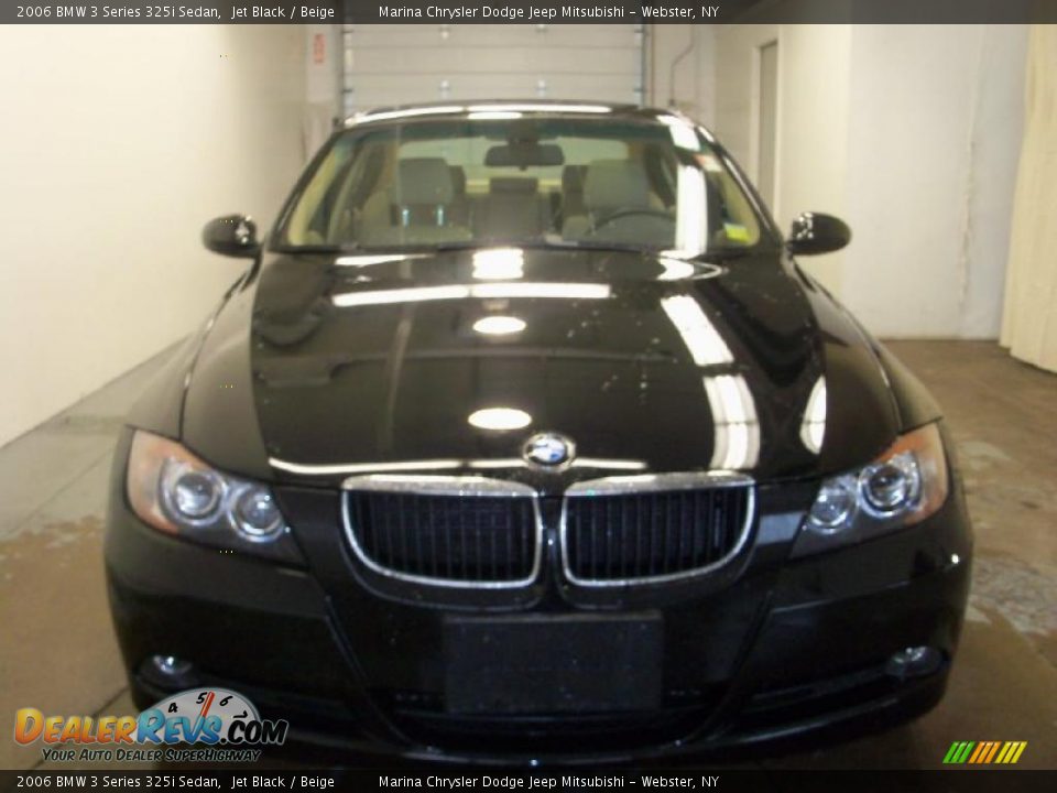 2006 BMW 3 Series 325i Sedan Jet Black / Beige Photo #12